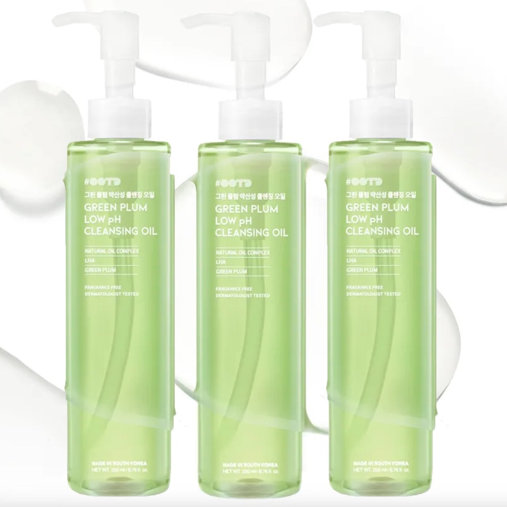 3 Pack Korean Cleansing Oil OOTD Green Plum Low pH Makeup Remover Pore Cleanser
